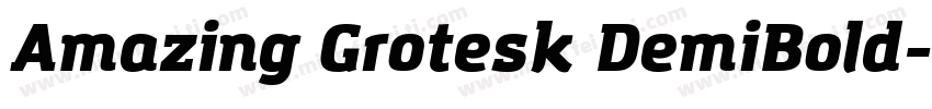 Amazing Grotesk DemiBold字体转换